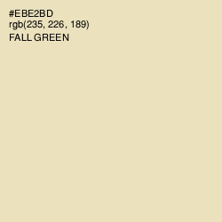 #EBE2BD - Fall Green Color Image
